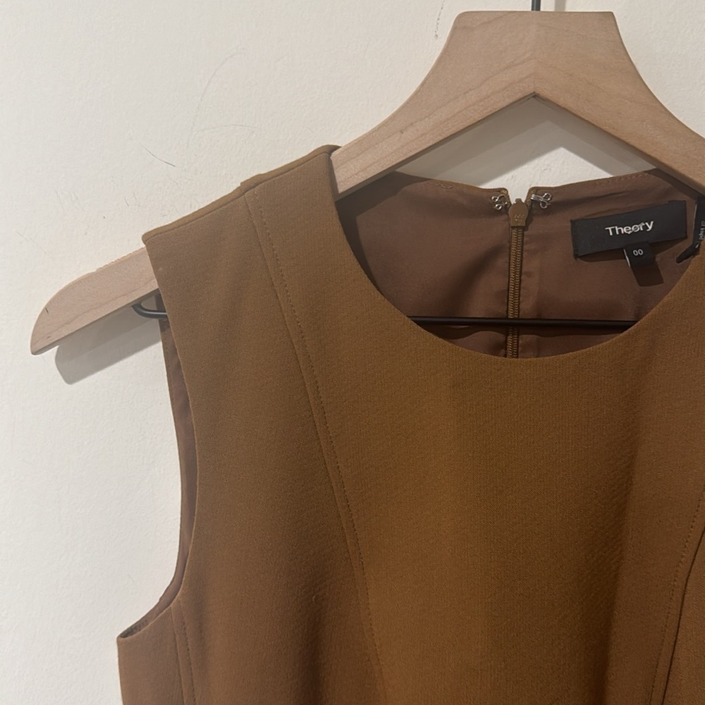 Theory Brown Mini Dress - Picture 4 of 6